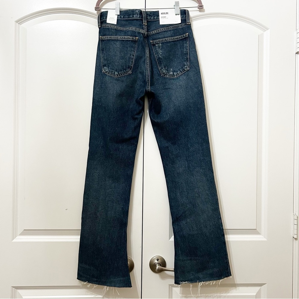 NWT Agolde Mid Rise Kick Boot Jeans Stencil - Picture 6 of 7